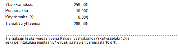 Tiemaksu suomeksi
